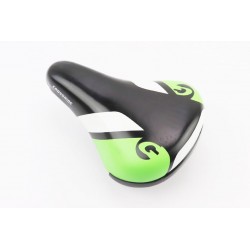 Сиденье на детский велосипед, черное c зелено-белым рисунком BSK-N185-10 Китай