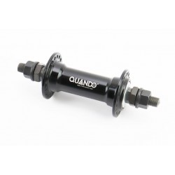 Втулка передняя MTB алюминиевая 14Gx36H, V-brake, крепл. гайка, чёрная KT-A16F QUANDO