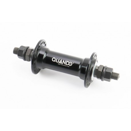 Втулка передня MTB алюмінієва 14Gx36H, V-brake, кріпл. гайка, чорна KT-A16F QUANDO