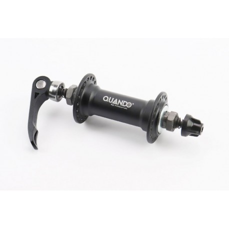 Втулка передняя MTB алюминиевая 14Gx36H, V-brake, крепл. эксцентрик, чёрная KT-A15F QUANDO