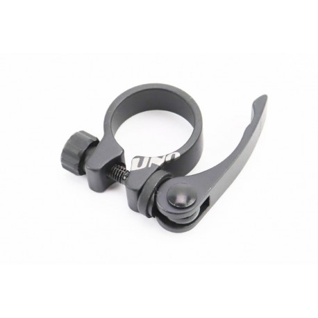 Затискач (хомут) труби сидіння MTB 31,8мм, кріпл. ексцентрик, алюмінієвий, чорний XTB-C UNO