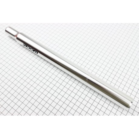 Труба сидения MTB 28,6х350мм, алюминиевая, без крепления, серебристая SP-102 ZOOM