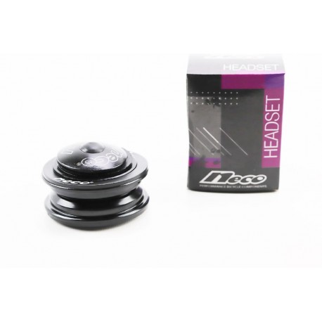 Кермова колонка 1-1/8" (44/28,6x44/30мм) безрізьбової вилки, напівінтегрована, чорна H115 Neco