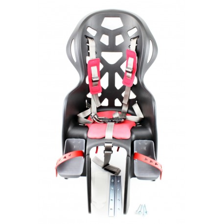 Сидіння для перевезення дітей заднє, пластмасове, кріпл. на багажник, п'ятиточковий ремінь безпеки, BC-195 Taiwan