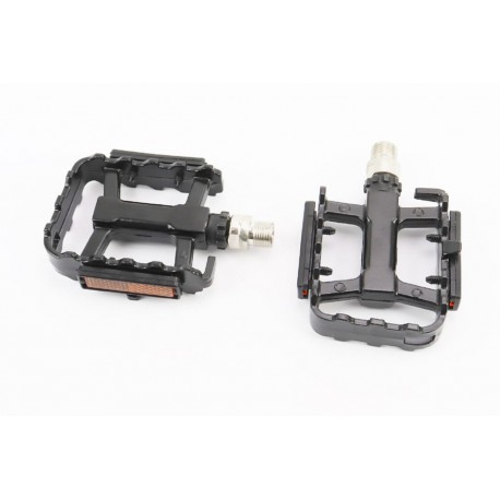 Педалі MTB 9/16" (105x67x25мм) алюмінієві, 1 пром-підшипник (6х13х5), чорні HX-V22 Китай