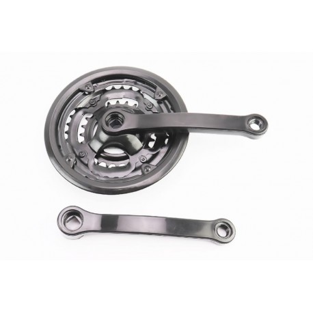 Шатуны "квадрат" 170мм, 42.34.24T MTB, чёрные BL 02 (узкий), (возможны потертости) Китай