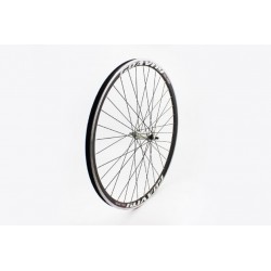 Колесо 28" переднее "капля" обод и втулка алюминиевые 14Gх36Н в сборе, крепл. гайка "GRAVITY" Китай