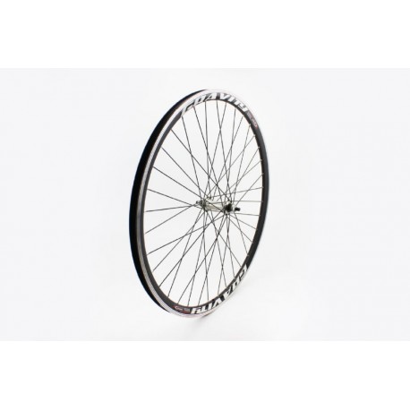 Колесо 28" переднє V-brake, обід "крапля" алюмінієвий, втулка 14Gх36H чорна, кріпл. гайка, "GRAVITY" Китай
