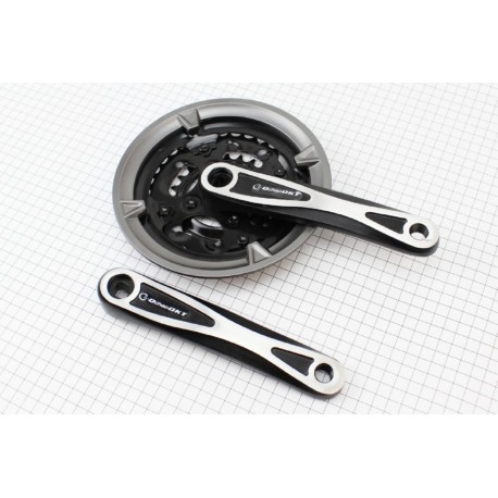 Шатуни "квадрат" 170мм, 42.34.24T MTB, алюмінієві, чорні DOTEK Китай