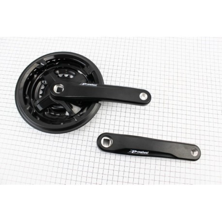 Шатуны "квадрат" 170мм, 42.34.24T MTB, алюминиевые, чёрные TA-CN68 PROWHEEL