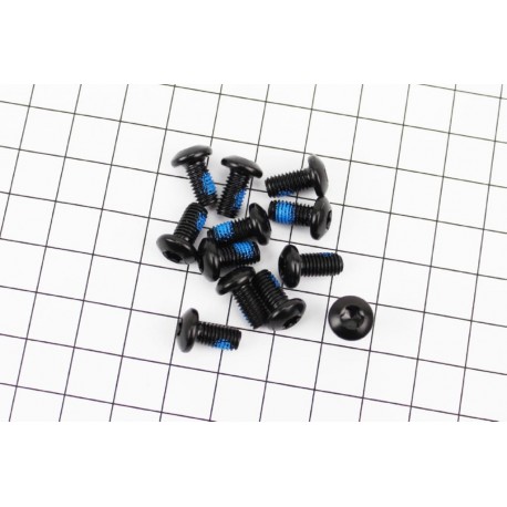 Болт тормозного диска M5x9мм, под ключ Т25, 12шт к-кт, чёрный Китай