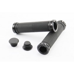 Ручки керма 130мм з затискачем Lock-On з двох сторін, чорні FL-426 Китай