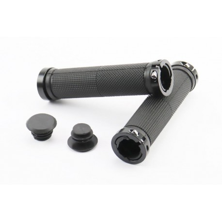 Ручки керма 130мм з затискачем Lock-On з двох сторін, чорні FL-426 Китай