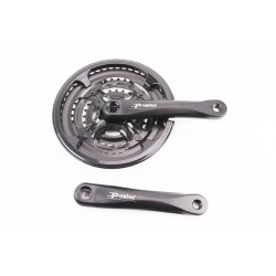 Шатуни "квадрат" 170мм, 48.38.28T MTB, алюмінієві, чорні MY-AC41 PROWHEEL