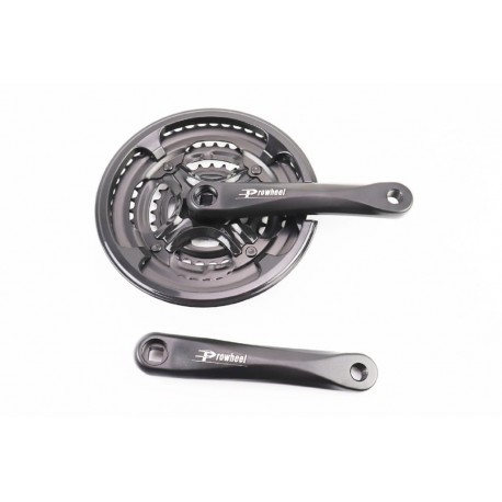 Шатуны "квадрат" 170мм, 48.38.28T MTB, алюминиевые, чёрные MY-AC41 PROWHEEL