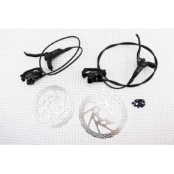 Тормоз дисковый гидравлический передний + задний к-кт, черный LOGAN Китай