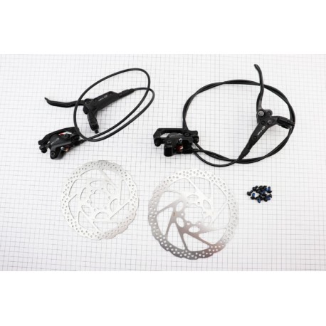 Тормоз дисковый гидравлический передний + задний к-кт, черный LOGAN Китай