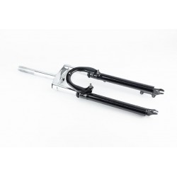 Вилка 26" амортизаційна, з різьбою 1" (25,4мм), шток 200мм, з ходом 50мм, V/Disk-brake, чорна Китай