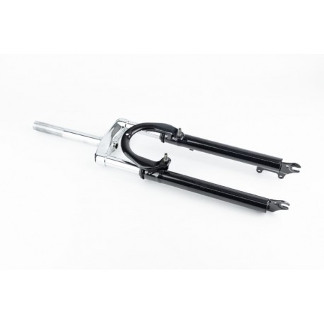 Вилка 26" амортизаційна, з різьбою 1" (25,4мм), шток 200мм, з ходом 50мм, V/Disk-brake, чорна Китай