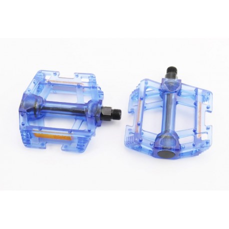 Педали MTB широкие 9/16" (113x103x26.5mm) поликарбонатные, синие HC- JD287 Китай