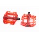 Педали MTB широкие 9/16" (113x103x26.5mm) поликарбонатные, красные HC- JD287 Китай