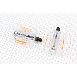 Педали MTB 9/16" (110x86x29mm) поликарбонатные, прозрачные HC-JD185 Китай