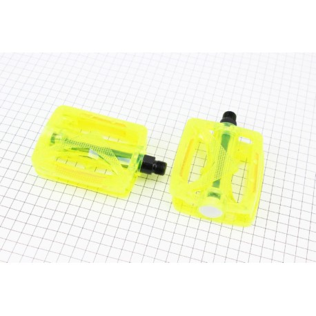 Педали MTB 9/16" (110x86x29mm) поликарбонатные, салатовые HC-JD185 Китай