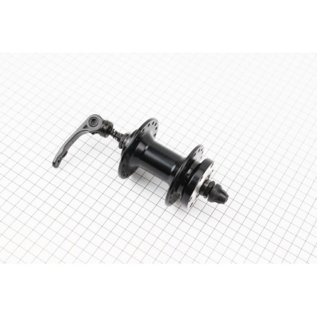 Втулка передняя MTB алюминиевая 14Gx36H под диск. тормоз, 2 пром-подшипники 6200 2RS черная SF-B07F Китай