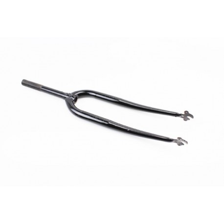 Вилка 28" с резьбой 1" (25,4мм), шток 200мм, черная Китай