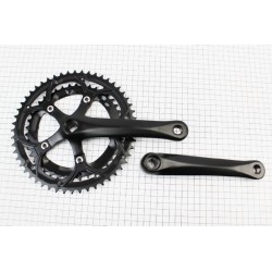 Шатуни "квадрат" 170мм, 52.42T ROAD, алюмінієві, чорні Китай