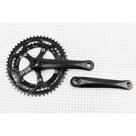 Шатуни "квадрат" 170мм, 52.42T ROAD, алюмінієві, чорні Китай