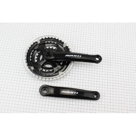 Шатуны "квадрат" 170мм, 42.34.24T MTB, чёрные GS-P321 AVANTI