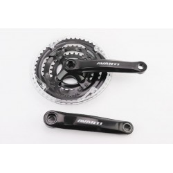 Шатуни "квадрат" 170мм, 48.38.28T MTB, чорні GS-P316 AVANTI