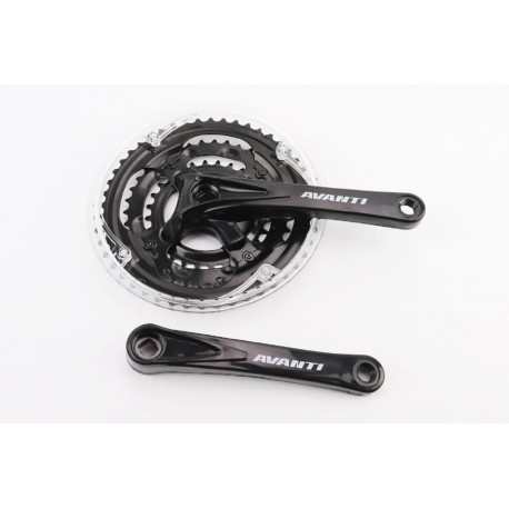 Шатуни "квадрат" 170мм, 48.38.28T MTB, чорні GS-P323 AVANTI