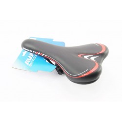 Сидіння MTB 265x155мм, чорно-червоне AVY-6628 AVANTI