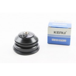 Кермова колонка 1-1/8"x1,5" (44/28,6x50,6/33мм) безрізьбової вилки, напівінтегрована, пром-підшипники, чорна KL-B331 KENLI