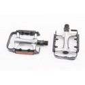Педалі MTB 9/16" (101x71x23мм) алюмінієві, сріблясто-чорні VM248DU Wellgo