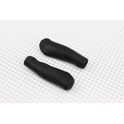 Рукоятки руля 135мм, эргономические к-кт, черные VLG-1115AD2 VELO