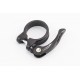 Затискач (хомут) труби сидіння MTB 34,9мм, кріпл. ексцентрик, алюмінієвий, чорний AT-109 ZOOM
