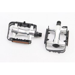 Педалі MTB 9/16" (102x62x24мм) алюмінієві, сріблясто-чорні NWL-91K FPD