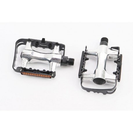 Педалі MTB 9/16" (102x62x24мм) алюмінієві, сріблясто-чорні NWL-91K FPD