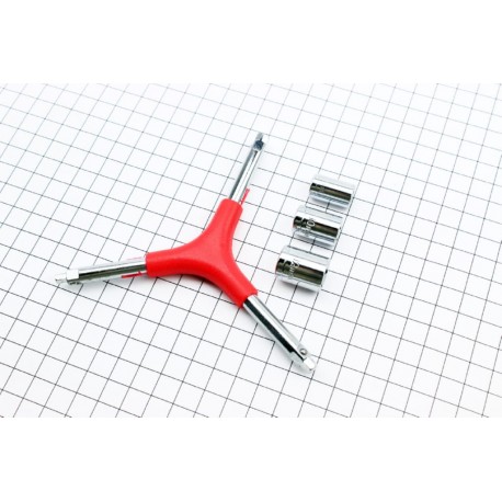 Ключ Y-подібний 6 предметів (шестигранники 4,5,6 мм, головки 8,10,12 мм), KL-9734C Китай