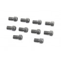 Перехідник шланга насоса з резинкою (золотник Schrader AV-Presta FV) 10шт к-кт, чорні Китай