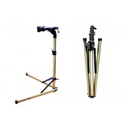 Стенд для ремонту велосипеда алюмінієвий, складаний, регульована висота 100-150 см, регульований кут нахилу велосипеда, кріпл. е