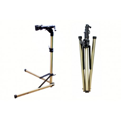 Стенд для ремонту велосипеда алюмінієвий, складаний, регульована висота 100-150 см, регульований кут нахилу велосипеда, кріпл. е