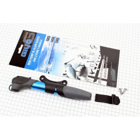 Насос алюминиевый телескопический с Т-ручкой, синий GP 97A GIYO