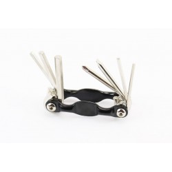 Ключ-набір 7 предметів (шестигранники 2.5,3,4,5,6мм, викрутки пряма та фігурна), чорний Китай