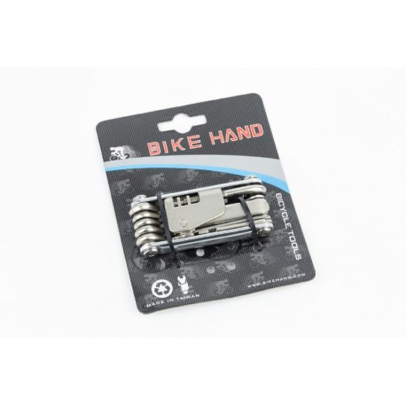 Ключ-набор 14 предметов (шестигранники 2,2.5,3,4,5,6,8мм, отвёртки прямая и фигурная, Т25 ключ, спицные ключи 14,15G, выжимка це