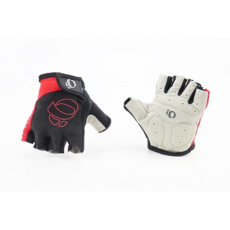 Перчатки без пальців L з м'якими вставками під долоню, чорно-червоні PEARL iZUMi