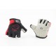 Перчатки без пальців M з м'якими вставками під долоню, чорно-червоні PEARL iZUMi